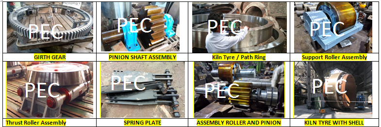 Manufacturer of Girth Gear Pinion Tyre Support Rollers