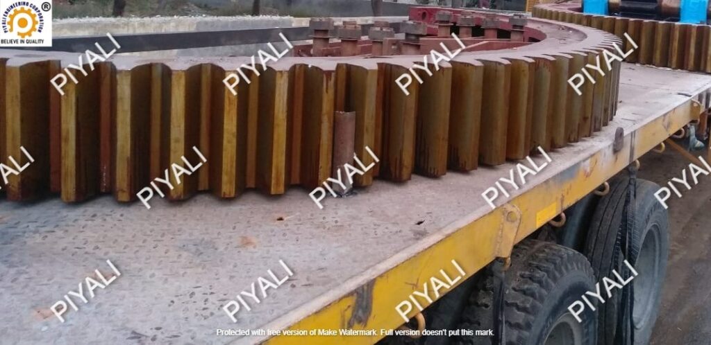 100 TPD COOLER GIRTH GEAR DISPATCHED - PIYALI GROUP