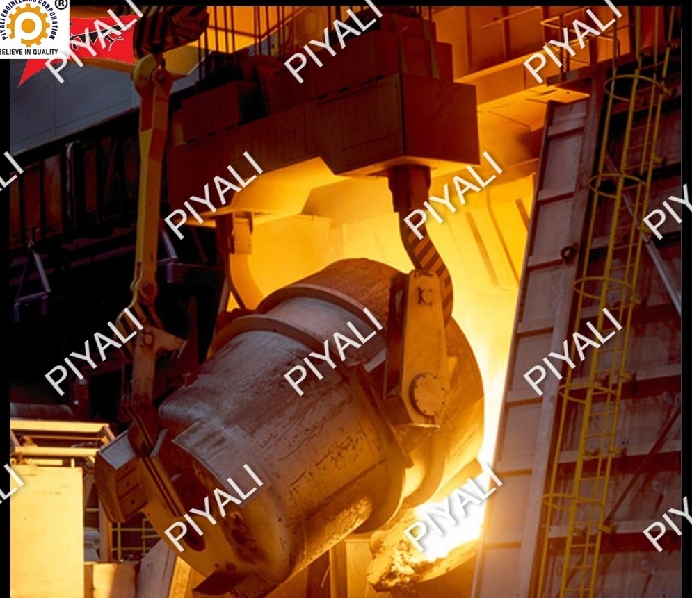 100 TPD ROTARY COOLER GIRTH GEAR 
MELTING LADLE AND POURING PROCESS- PIYALI GROUP INDIA. 