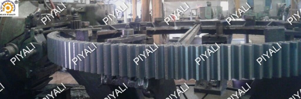 TEETH CUTTING PROCESS FOR 100 TPD Cooler GIRTH GEAR - PIYALI GROUP