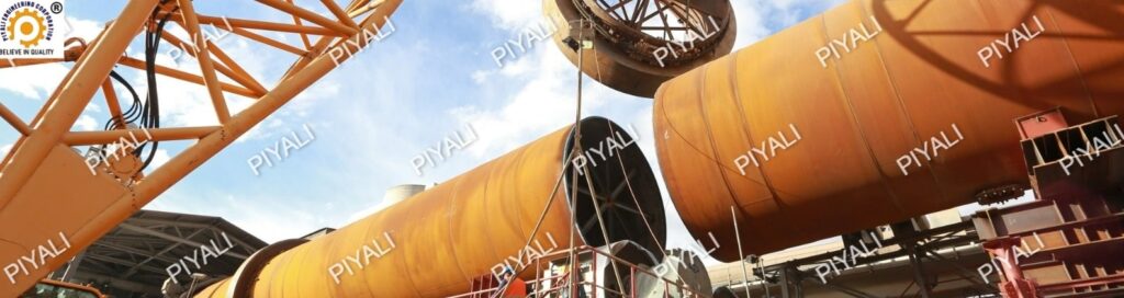 100 TPD KILN TYRE SHELL REPLACEMENT FOR  DRI SPONGE IRON STEEL PLANT - PIYALI GROUP INDIA 