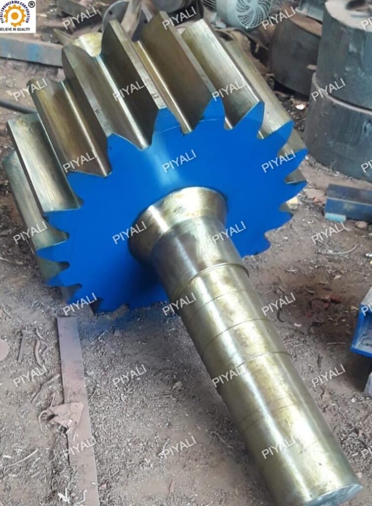 200 TPD KILN PINION GEAR WITH SHAFT FOR DRI SPONGE IRON STEEL PLANT - PIYALI GROUP INDIA